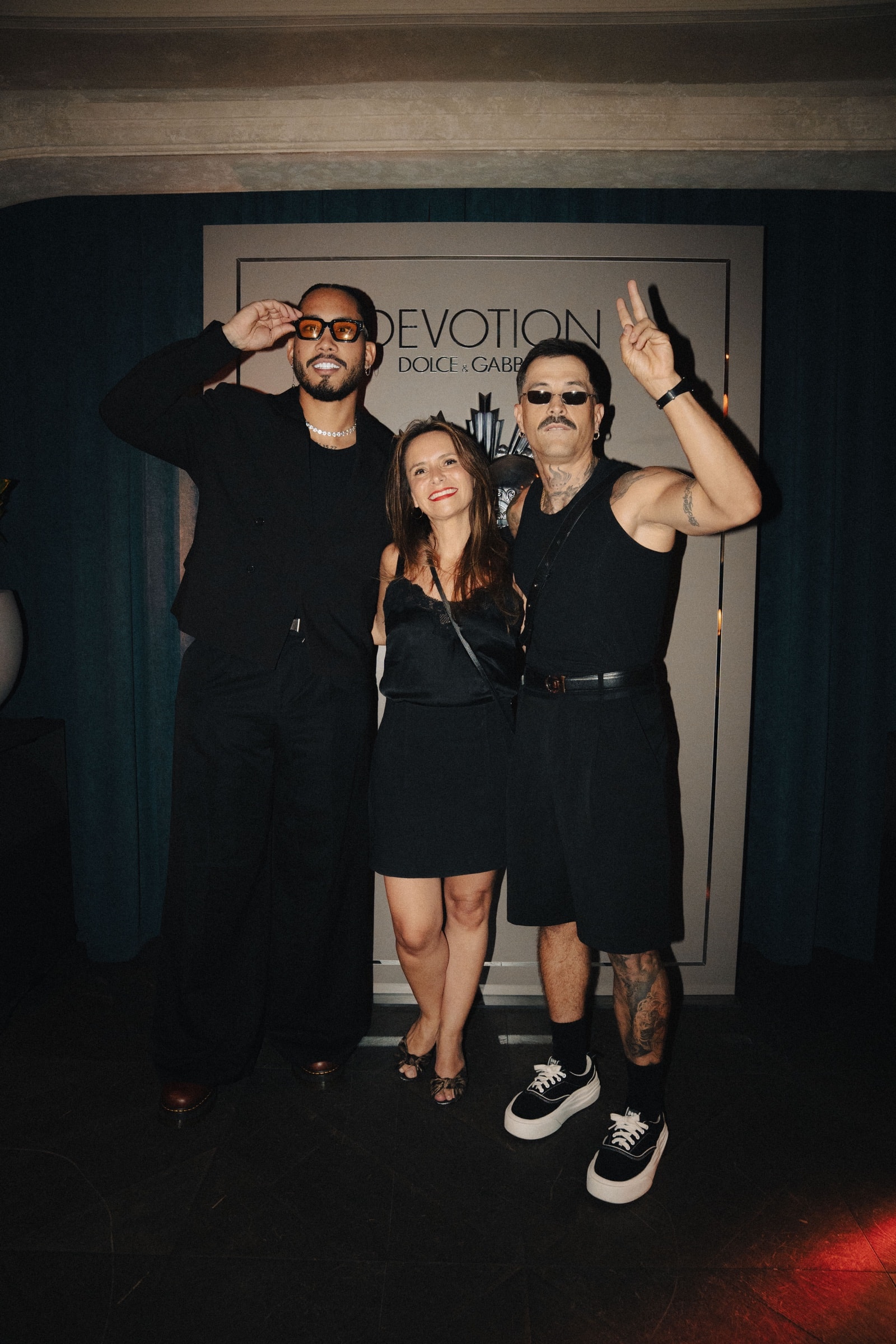 Talent and guests at a brand experience